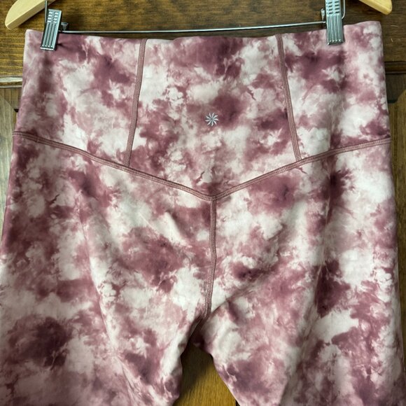 Athleta Light/Dark Pink Elation 7/8 Tight Leggings 1X - Picture 7 of 10